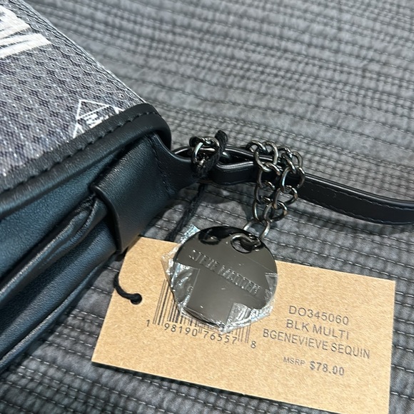 Steve Madden || NWT || Black Multi Genevieve Sequin Purse - Picture 3 of 7